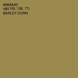 #9B8A4D - Barley Corn Color Image